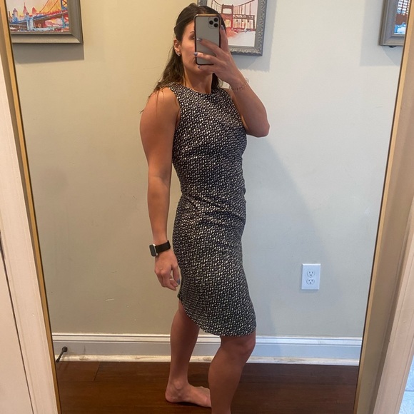 Massimo Dutti Back Zip Sleeveless Sheath Dress 6 - Picture 3 of 16